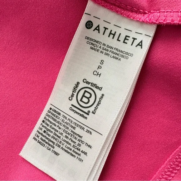 Athleta Conscious Dress Salvia Pink Tank Swing Athletic Racerback Tennis Small - Picture 8 of 11